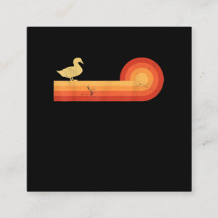 Entenstyle 60er 70er Bauerngeschenke Männer Frauen Quadratische Visitenkarte