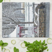 Ententeich bei Ste. Marie Du Lac Geschirrtuch (Gefaltet)