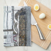 Ententeich bei Ste. Marie Du Lac Geschirrtuch (Viertel Falte)