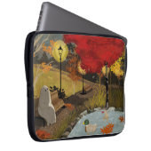 Ententeich - Herbst Laptopschutzhülle (Vorne Rechts)
