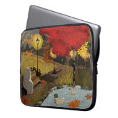 Ententeich - Herbst Laptopschutzhülle (Vorderseite Links)