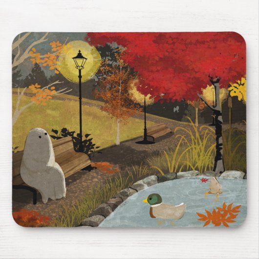 Ententeich - Herbst Mousepad (Vorne)