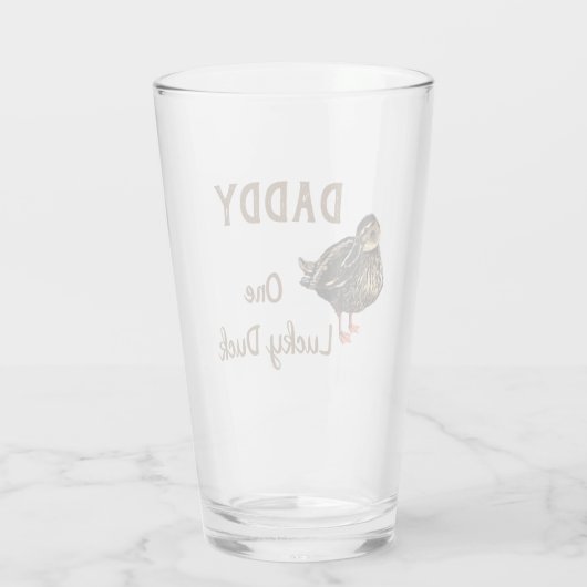 Ententrinkglas Glas (Rückseite)