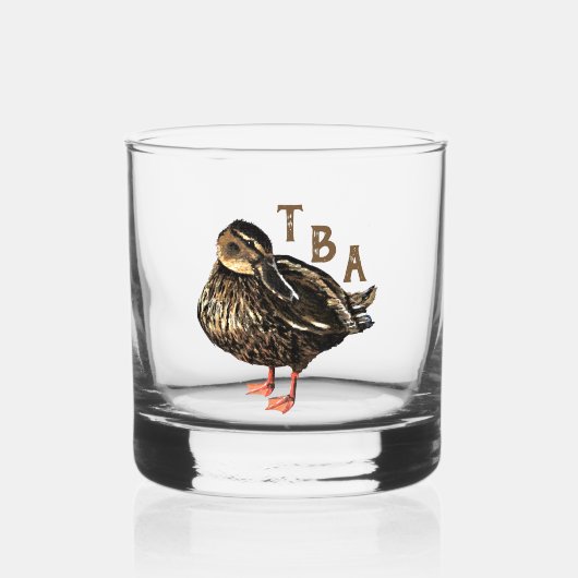 Ententrinkglas Whiskyglas (Vorderseite)