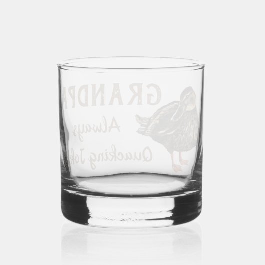 Ententrinkglas Whiskyglas (Rückseite)