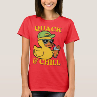 Entenurlaub – Lustige tropische Ente im Urlaub T-Shirt