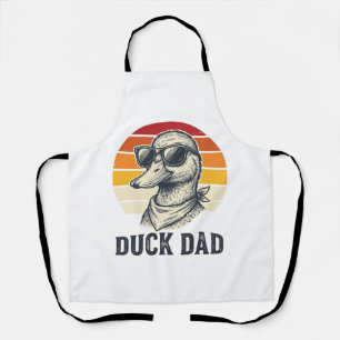 Entenvater Vintage-Ente-Sonnenbrille Vektor-Shirt- Schürze