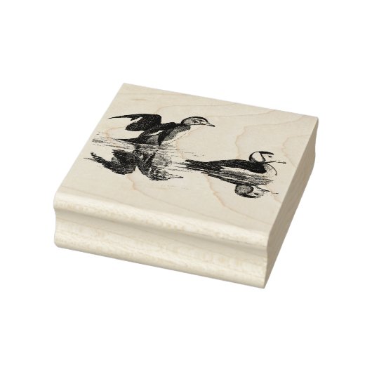 Entenvögel Wildlife Animal Wood Briefmarke Gummistempel (Stempel)