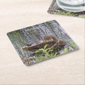 Entenvorgeburt in den Schildkröten Rechteckiger Pappuntersetzer (angewinkelt)