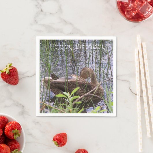 Entenvorgeburt in den Schildkröten Serviette (Beispiel)