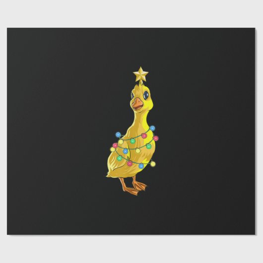 Entenweihnachtsbaum T Lights Decke Star Geschenk X Geschenkpapier (Flach)