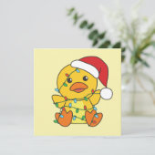 Entenweihnachtskinder Feiertagskarte (Stehend Vorderseite)