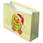 Entenweihnachtskinder Große Geschenktüte (Vorderseite Schrägansicht)