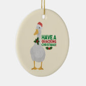 Entenweihnachtspuppe: Ein Weihnachtsfest ersticken Keramik Ornament (Rechts)