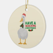Entenweihnachtspuppe: Ein Weihnachtsfest ersticken Keramik Ornament (Links)