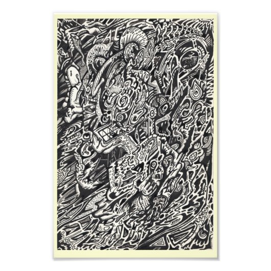 Enter, der Microdot-Mann Fotodruck (Vorne)