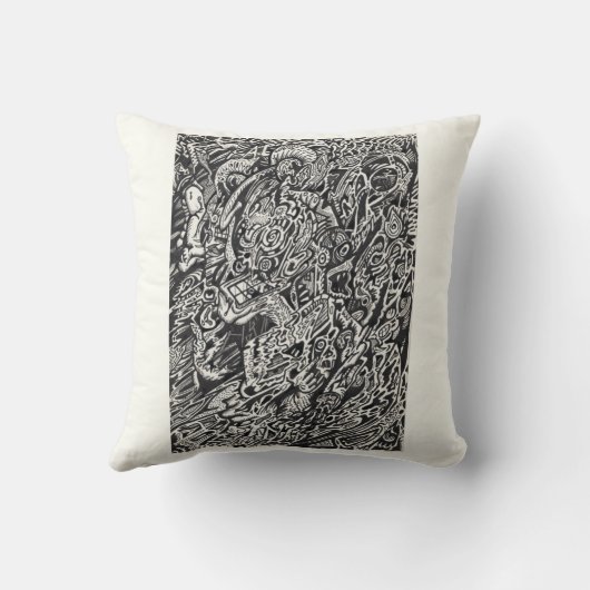 Enter, der Microdot-Mann Kissen (Rückseite)