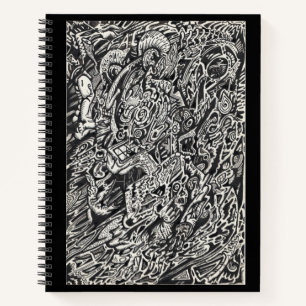 Enter, der Microdot-Mann Notizblock