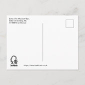 Enter, der Microdot-Mann Postkarte (Rückseite)