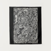 Enter, der Microdot-Mann Wandteppich (Vorderseite)