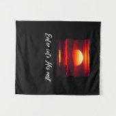 Enter into His rest Faith Inspired Tapestry Wandteppich (Vorderseite (Horizontal))