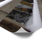 Enter - Neue Hampshire Snow Scene Poster (Ecke)