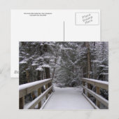 Enter - New Hampshire Snow Scene Postcard Postkarte (Vorne/Hinten)