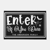 Enter of you Dare - Funny Halloween Fußmatte (Vorderseite)