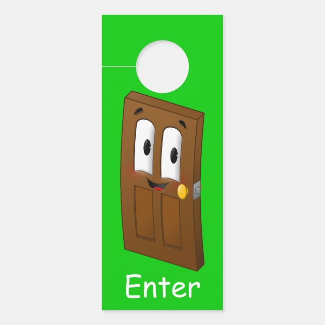 "Enter/Stopp" A-door-fähig Türanhänger (Vorderseite)