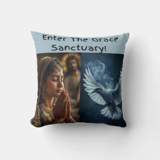 Enter The Grace sanctuary design 1 color theme 1 Kissen