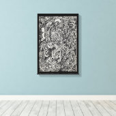 Enter, The Microdot Man Canvas Print Leinwanddruck (Insitu (Holzboden))