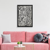 Enter, The Microdot Man Canvas Print Leinwanddruck (Insitu (Wohnzimmer))
