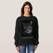 Enter The Void Glitch Maine Coon Feline Aesthetic  Sweatshirt (Vorne ganz)