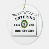 Entering YOURTOWN Ornament (Links)