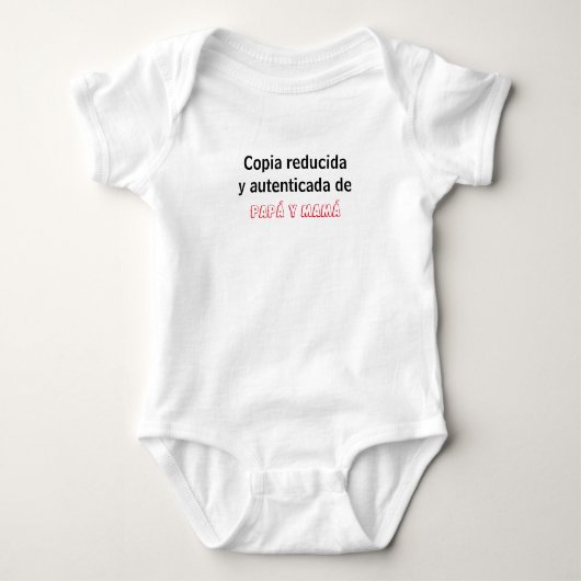 Enterizo copia reducida baby strampler (Vorderseite)