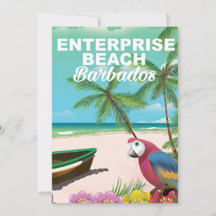 Enterprise Beach Barbados Urlaubsposter
