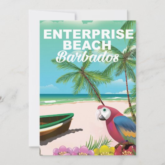 Enterprise Beach Barbados Urlaubsposter (Vorderseite)