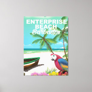 Enterprise Beach Barbados Urlaubsposter Leinwanddruck
