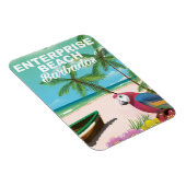 Enterprise Beach Barbados Urlaubsposter Magnet (Rechte Seite)