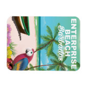 Enterprise Beach Barbados Urlaubsposter Magnet (Horizontal)