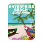 Enterprise Beach Barbados Urlaubsposter Magnet (Vertikal)