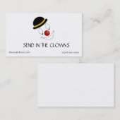 Entertainer-Clown-Logos Visitenkarte (Vorne/Hinten)