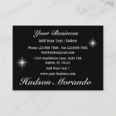 Entertainment Artist / Agent / Sprachunterricht - Visitenkarte (Rückseite)