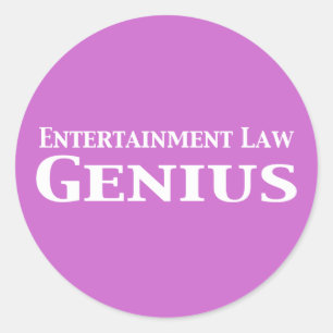 Entertainment Law Genius Geschenke Runder Aufkleber