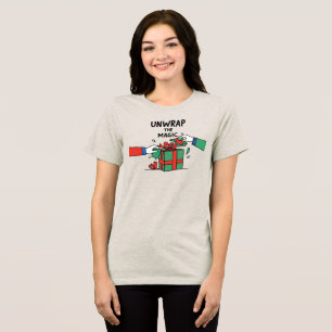 Entfalte das magische Weihnachtsgeschenk Tri-Blend Shirt