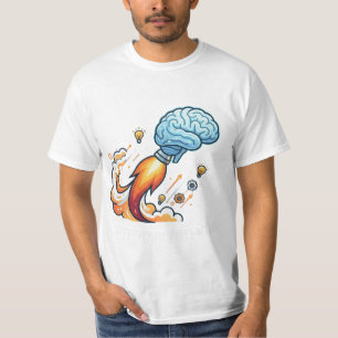 Entfalte Dein Potenzial Rocket Brain Motivations G T-Shirt