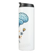 Entfalte Dein Potenzial Rocket Brain Motivations G Thermosbecher (Nach rechts gedreht)