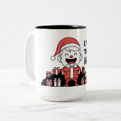 Entfalte die magische Weihnacht Zweifarbige Tasse (Vorderseite Links)