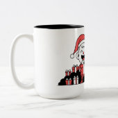 Entfalte die magische Weihnacht Zweifarbige Tasse (Links)