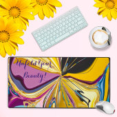 Entfalten Sie Ihre Schönheitsmotivation Abstrakt f Schreibtischunterlage